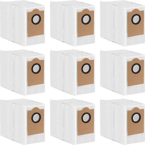 Pack aspirateur robot Lefant M3 avec 9 sacs à poussière de rechange et accessoires, matériau en tissu non tissé, spécifications de collecte de poussière haute efficacité (1/5)