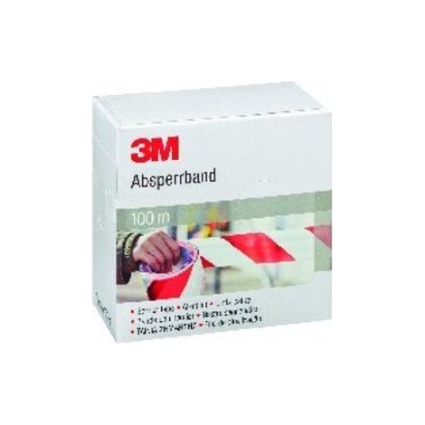 3M Absperrband, rot-weiß 70X100 mm×m (1/2)
