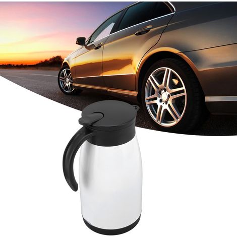 Elektrischer Wasserkocher fürs Auto, 680 ml, doppelwandig, Edelstahl. (1/5)