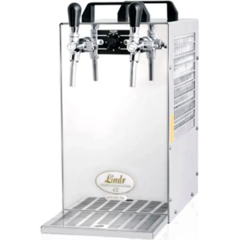 Zapfanlage Kontakt 70/K Bierzapfanlage 2-leitig Trockenkühlgerät en Acier Inoxydable 90 L/h avec Pompe à Membrane Green Line Écologique