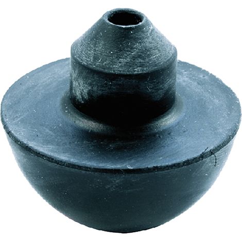 VALVOLA MEZZA SFERA in gomma nera- 10 pezzi