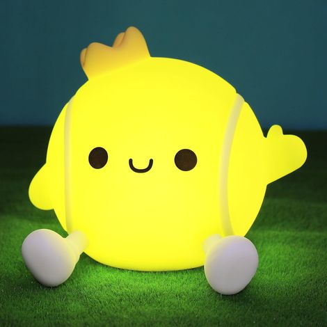 Cadeaux de Tennis, Veilleuse en Silicone à Intensité Douce en Forme de Balle de Tennis - Décoration Sportive pour Chambres d'Enfants, Chambres d'Ados & Caves à Hommes - Cadeau d'Anniversaire (1/5)