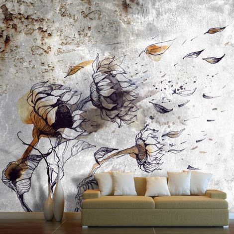 Papier Peint "Recall Sunflowers" 140 x 200 cm (1/2)