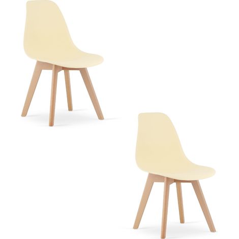 Silla KITO - color crema x 2 (1/5)
