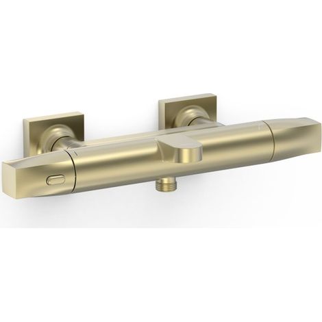 Robinet thermostatique mural pour baignoire et douche Over-wall Cava doré - TRES 19017405CA
