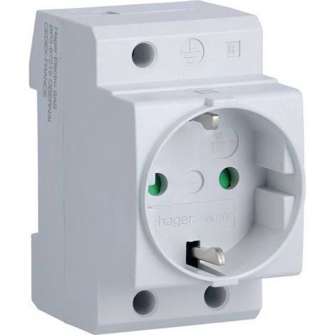HAGER SN016P  Schuko-Steckdose 10/16A 230V 2P+TT