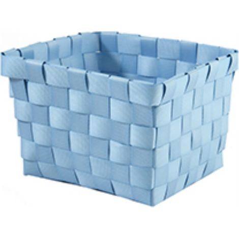 Cesta de almacenaje 14x14x9cm Azul Pastel MSV