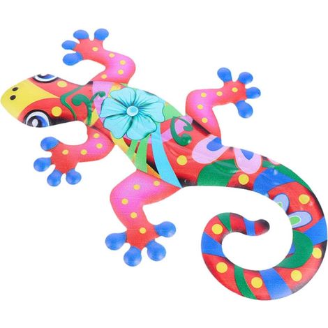 Décoration Murale Fer Forgé Gecko Suspendu Ornement Art Mural Pour Maison Décoration Gecko (1/5)