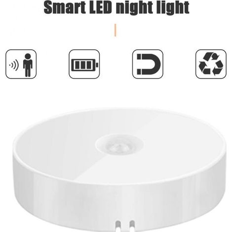 LED-Induktionslampe, Lichtsteuerung, USB-Ladefunktion, weißes Licht (PP-Material)