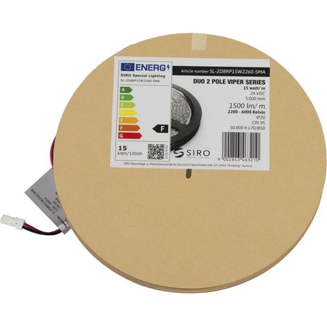Siro Led Streifen ohne Punkte - Led Band 5m SL-VIPER DUO2POL 2200K-6000K, 24 V/DC (1/5)