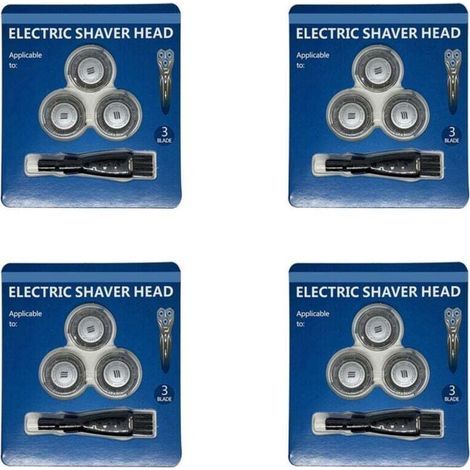 12 Pieces Compatible Razor Blade Heads Series 1000 2000 3000 S738 S510 S511 S512 S520 PT720 PT860 (1/4)