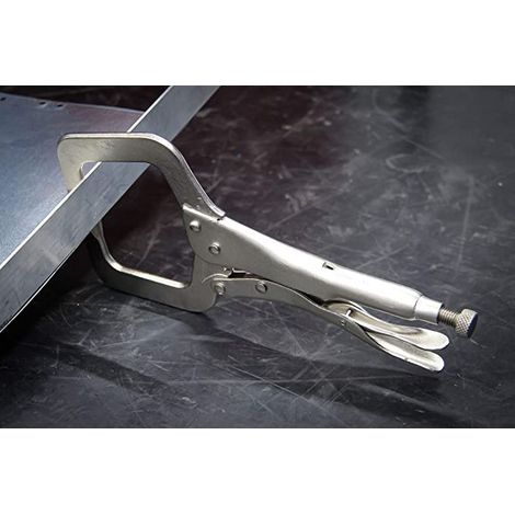 Pince etau autobloquante bgs col de cygne de soudeur 280 mm (1/3)