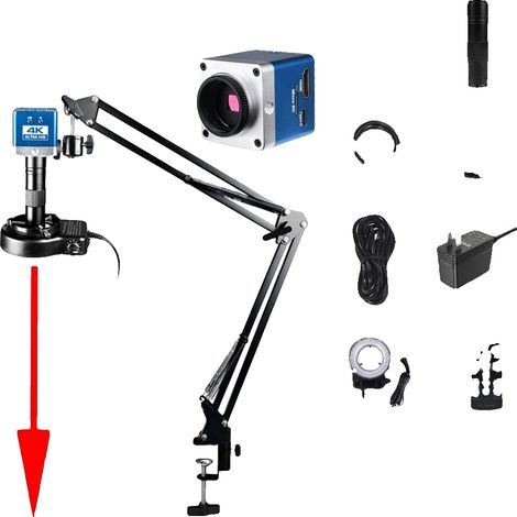 Videomicroscopio elettronico, 4K UHD, zoom 150X, versione standard (1/2)