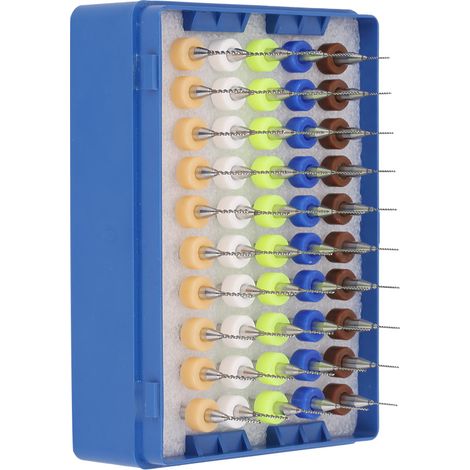 50 Mikro-Hartmetallbohrer von 0,5 bis 0,9 mm zum Ätzen von Leiterplatten (PCBs) (1/5)