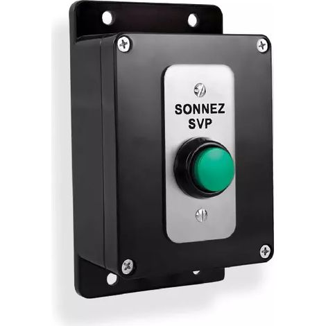 Bouton sans fil haute-résistance supplémentaire longue distance - 900m / NOIR - 'Sonnez SVP' (Gamme DA600+) (1/3)
