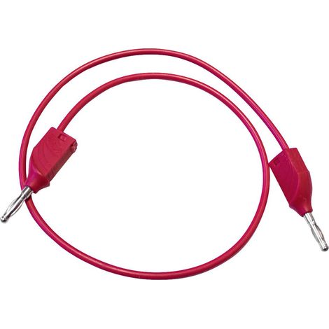 Mueller Electric BU-2929-M-10-2 Cordon de mesure banane mâle 4 mm banane mâle 4 mm 0.25 m rouge 1 pc(s)