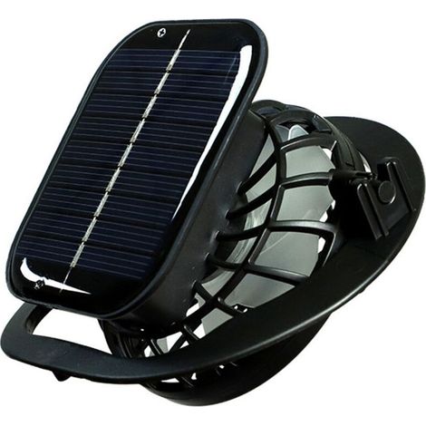 Ventilateur de poche rechargeable solaire et USB, batterie 1000mAh, pour casquette avec trous, ventilateur personnel rafraîchissant (1/5)