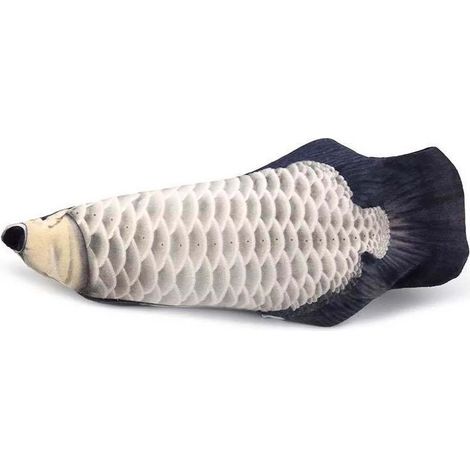 Jouet pour chat en forme de poisson flottant - 4 types de poissons au choix - Jouet sportif pour chaton, jouet interactif en peluche pour chat, jouet sportif amusant pour chat Carpe rouge