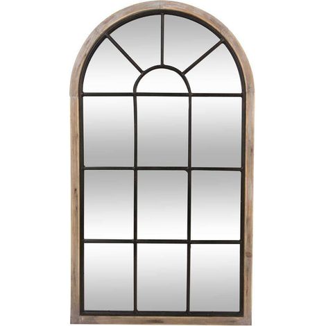 Espejo 'Zoé' - metal y madera 60 x 107 cm - Atmosphera créateur d'intérieur (1/5)