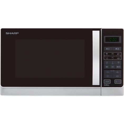 Sharp Home Appliances R742INW forno a microonde Superficie piana Microonde combinato 25 L 900 W Argento (1/10)