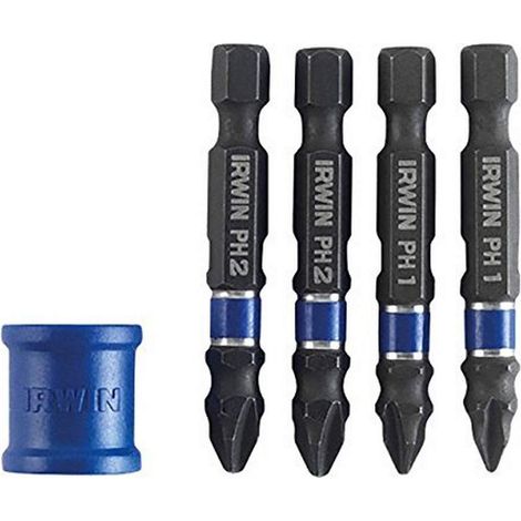 SET DI PUNTE A IMPATTO IRWIN 5 pz + IMPUGNATURA PH/PZ (1/2)