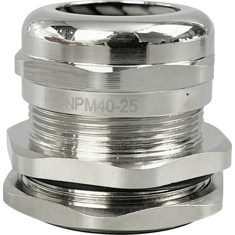 TRU COMPONENTS TC-10302852 PRESSACAVO M40 OTTONE (NICHEL) 1 PZ(I) (1/2)