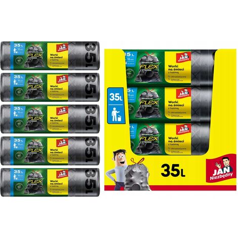 Jan Niezbędny LD Magnum Flex Bags Tape 35L 15pcs - 5 packs