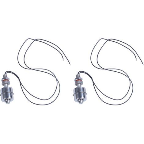 2X Aquarium Piscine Liquide Elevations Capteur Interrupteur A Flotteur en Acier Inoxydable (1/5)