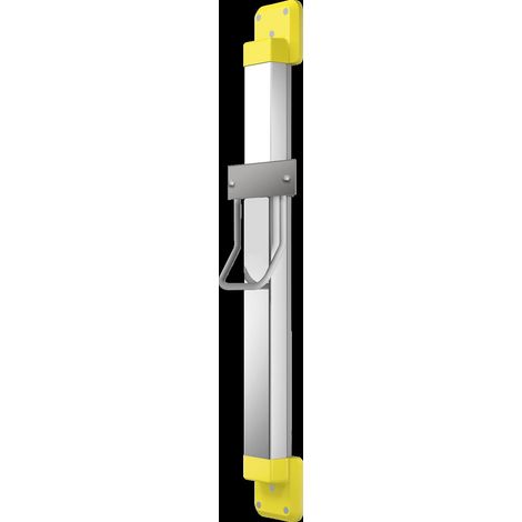 KWC Rehausseur, F5, pour sèche-cheveux, 250x1200x140 mm, argent/jaune citron (1/2)