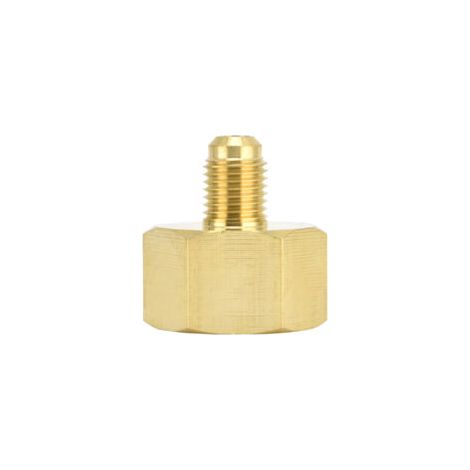 Adaptateur réfrigérant W21 vers 1/4 SAE Laiton haute qualité Performances d'étanchéité Compatible R32 R134A R407A R404A