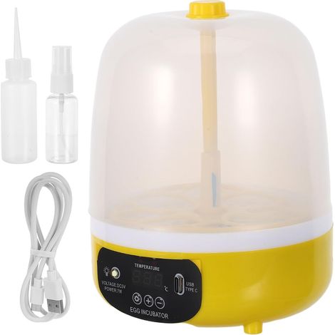 Incubateur Œufs Poulet Mini avec Contrôle Température Précis Compact et Portable pour Éclosion Poulets Canards Oies à Domicile (1/5)