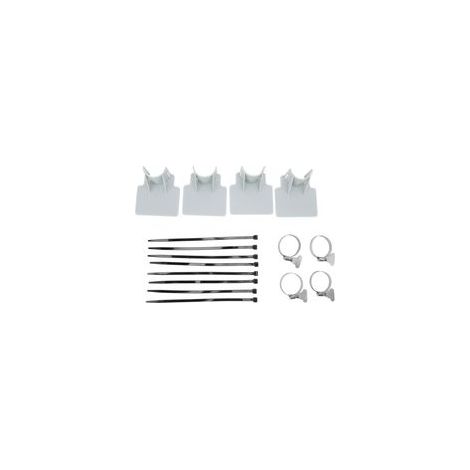 Lot de 4 supports de tuyau de piscine, attaches de câble, colliers de serrage en acier inoxydable, support de tuyau de piscine (1/5)