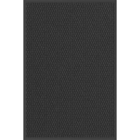 Zerbino antiscivolo di design per interni ed esterni 60 x 90 cm PP nero 020058105