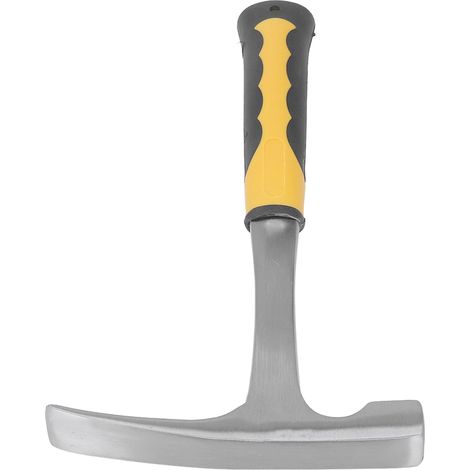 Geologenhammer aus hochkohlenstoffhaltigem Stahl, Spitzhacke mit Bügel für die Mineralprospektion und geologische Erkundung, flacher Kopf (1/5)