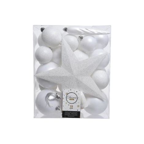 BOLA NAVIDAD CON ESTRELLA 33PZ