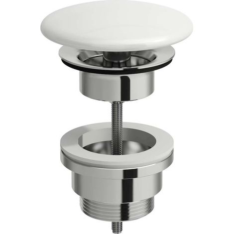 Laufen Accessori - Piletta per lavabo non chiudibile, bianco opaco H8981847570001