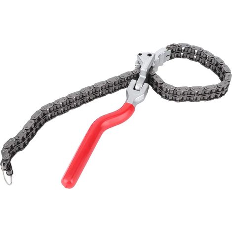 Clé de Filtre à Huile de Type Chaîne, Outil de Réparation Ergonomique à Long Manche pour L'entretien Automobile (1/5)