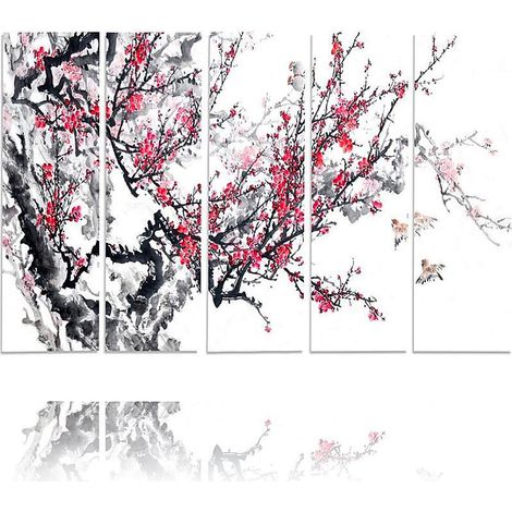 Tableau cerise japonaise - 200 x 100 cm (1/5)