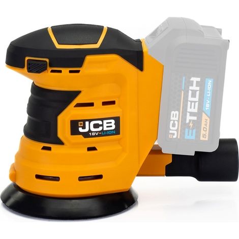 JCB Akku Exzenterschleifer 18V 125 mm Sologerät ohne Akku & Ladegerät