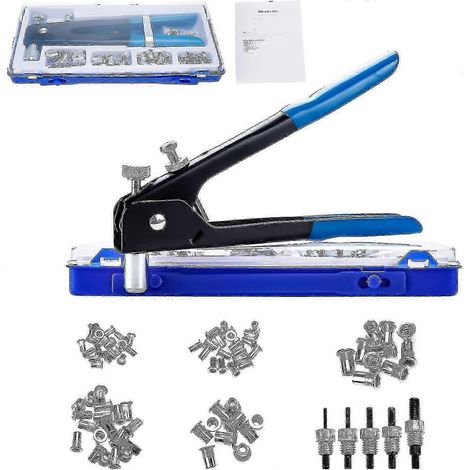 Kit de riveteuse 86 pièces avec pince à riveter filetée M3 M4 M5 M6 M8 et insert fileté (1/5)