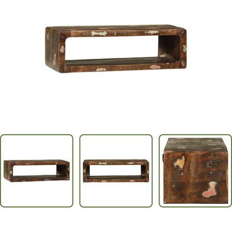 Rangement salon - Meuble TV 80 x 30 x 25 cm Bois massif de récupération (1/5)