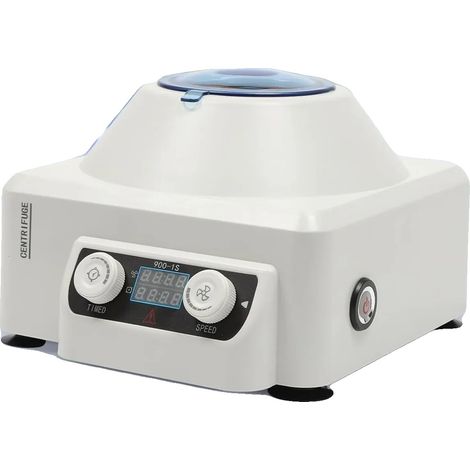 Zentrifuge, Drehzahlbereich 0-4000 U/min, G-Kraft 1685xG, Timer 0-60 min, Abmessungen 23,1 x 25,9 x 17,2 cm, Gewicht 1,7 kg (1/5)