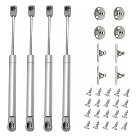 4Pcs Verin A Gaz 80N Verin Hydraulique Verin Meuble Amortisseur Porte Placard Pour Armoires Bibliothèques Meuble(4, 80N) (1/5)