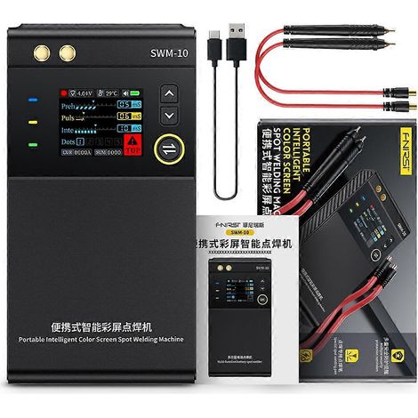 Soudeuse par points portable FNIRSI SWM-10, mini-soudeuse DIY, compatible avec batteries 18650, 5000 mAh, soudable jusqu'à 0,25 mm (1/5)