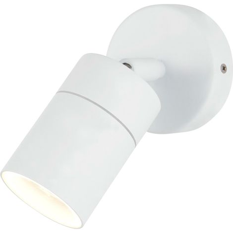 Litecraft Kenn Spotlight Outdoor Wall or Ceiling Adjustable Fitting - White (1/5)