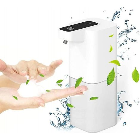 400ml Automatic Foam Soap Dispenser, USB Rechargeable, Wall Mounted, IPX4 Waterproof Base (1/5)