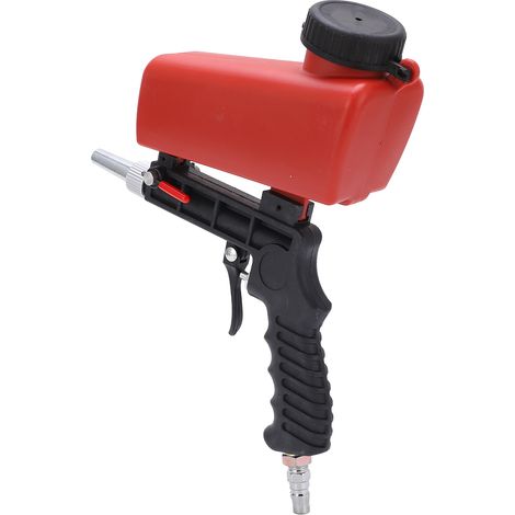 Pistolet de sablage pneumatique portatif, petite machine de sablage portable de 90 psi pour la réparation automobile (1/5)