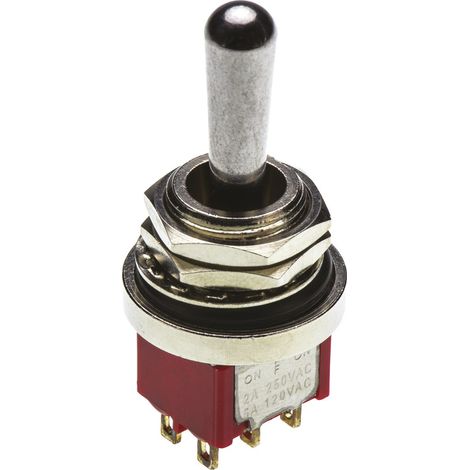 Interrupteur à levier RS PRO, On-Off-On, 2RT, 5 A @ 28 V c.c. ( Prix pour 1 )