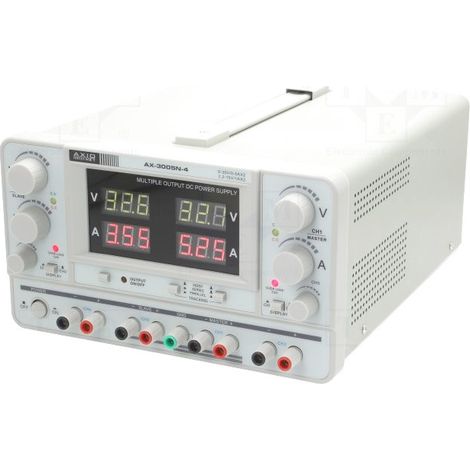 Alimentatore da laboratorio 0-30v 0-5a 4 uscite Ax-3005n-4