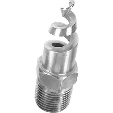 Buse d'atomisation à cône spiralé, buse de pulvérisation robuste en métal pour l'élimination de la poussière, pour l'arrosage par aspersion, le refroidissement par gaz et liquide-0.38inch (1/5)